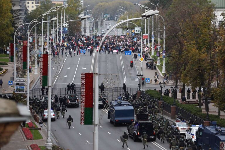 Tens of people detained, tear gas deployed at protest in west Belarus: RIA