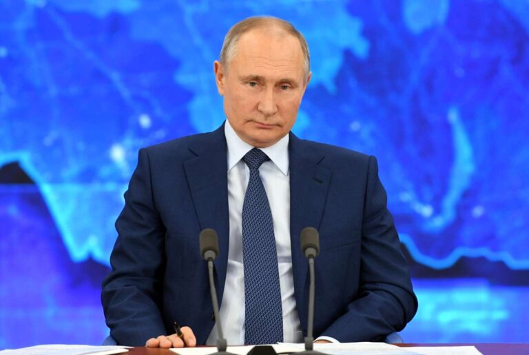 Russia’s Putin blames Washington for starting new arms race