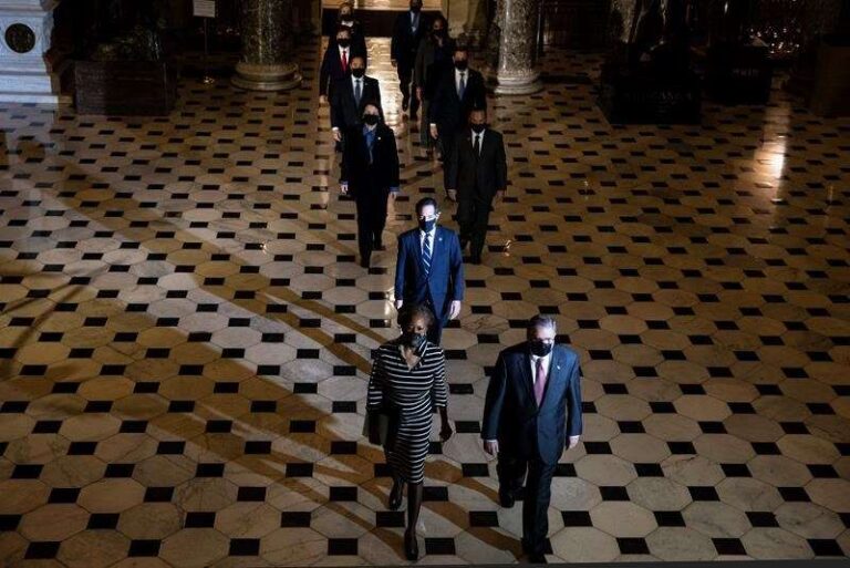 Trump impeachment goes to Senate, testing his sway over GOP