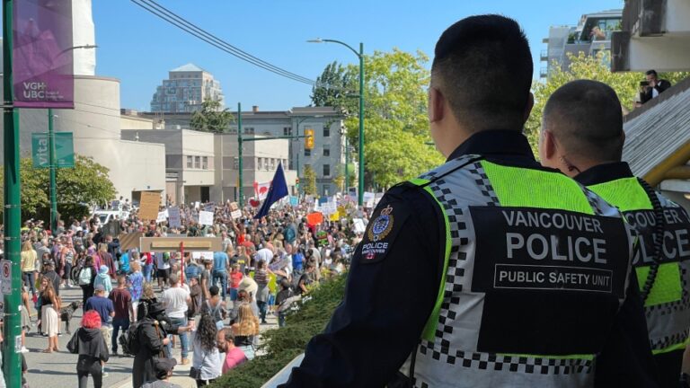 Protesters take their case against vaccine requirements to Vancouver streets