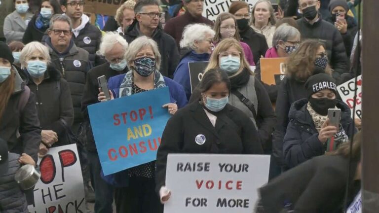 B.C. parents take anger over autism program changes to Victoria