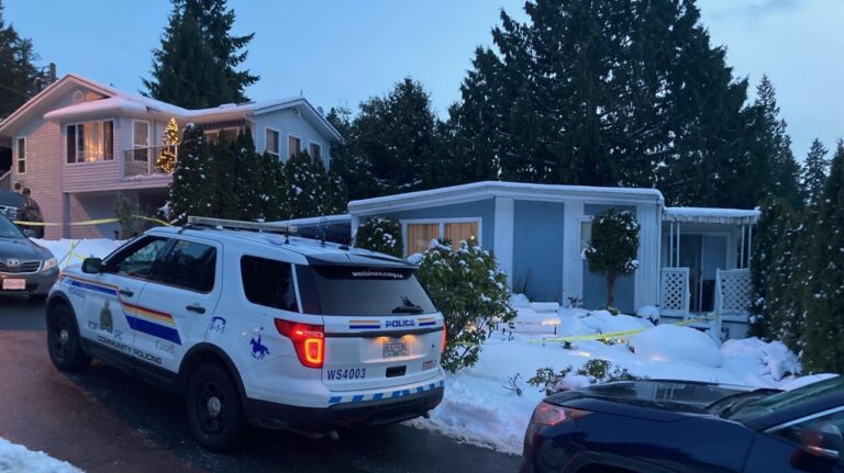Woman found dead in Langford home, man in custody, police say
