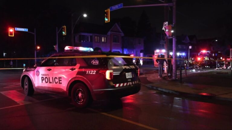 One pedestrian dead, another injured following 2-vehicle collision in Toronto’s west end